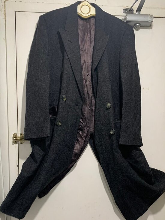 VINTAGE GARVEY'S MEN'S SHOP GENUINE WEST OF ENGLAND WOOL TRENCH COATS SIZE 42/L - Picture 1 of 15